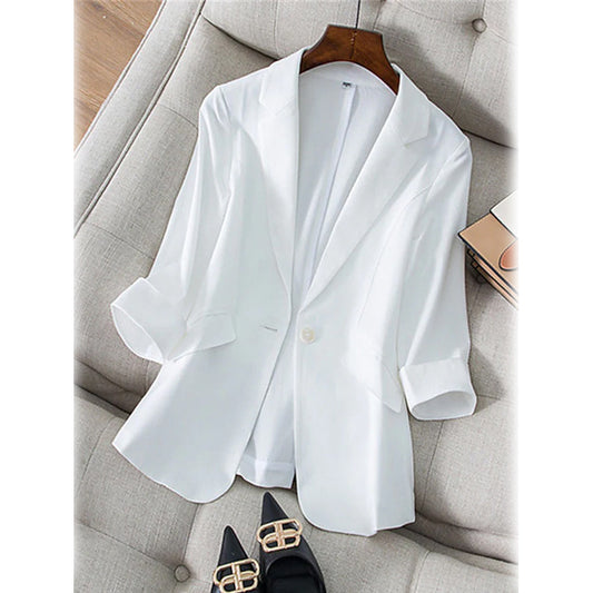 Women's Long Sleeve Pocket Casual Blazer